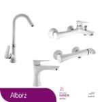 شیرآلات البرزروز مدل کارن سفید