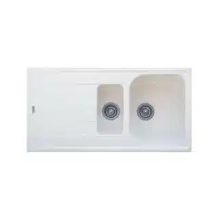 سینک گرانیتی گرانیکو مدل G411 رنگ سفید شنی