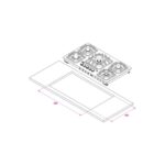 اجاق گاز استیل مدل 523MS (مولتی استپ)
