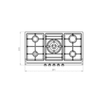اجاق استیل مدل ISD505