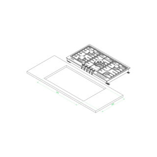 اجاق گاز استیل مدل رایجل مولتی استپ | rigle-ms