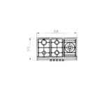 اجاق گاز استیل کن مدل ISD505R