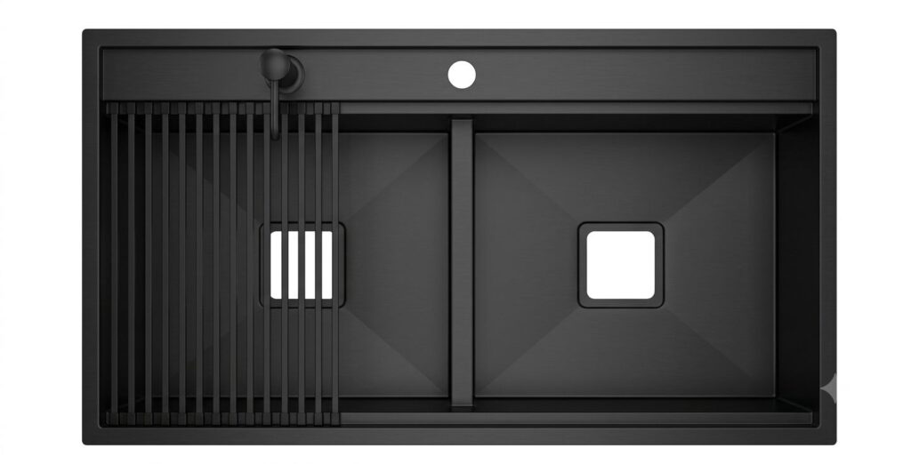 سینک باکسی آونکس مشکی مدل لانیا بلک Lania Black سایز 90×50