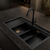 سینک باکسی آونکس مشکی مدل لانیا بلک Lania Black سایز 90×50