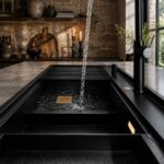 سینک باکسی آونکس مشکی مدل لانیا بلک Lania Black سایز 90×50