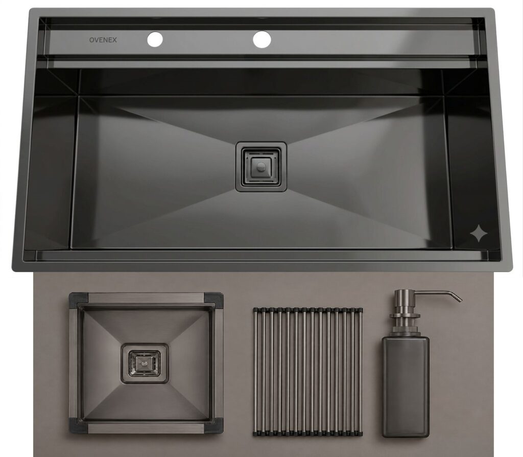 سینک باکسی آونکس مدل Dark-900 رنگ دودی