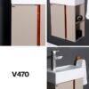 کابین روشویی Kevic V470