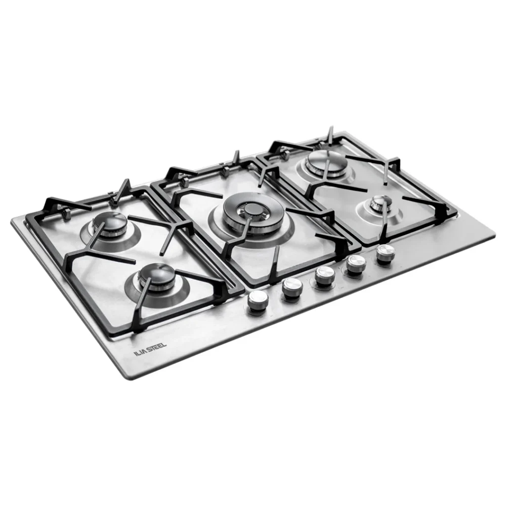 اجاق گاز رومیزی ایلیااستیل S 516 استیل ۵ شعله