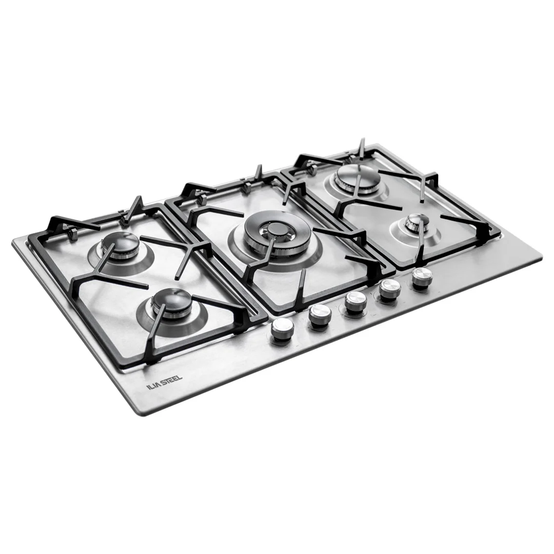 اجاق گاز رومیزی ایلیااستیل S 516 استیل ۵ شعله