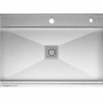سینک باکسی استیل SB30074تک لگنه بدون سینی