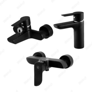 ست شیرآلات کی دبلیو سی (KWC) مدل مایا (۴ تکه: ظرفشویی، روشویی، توالت، حمام)