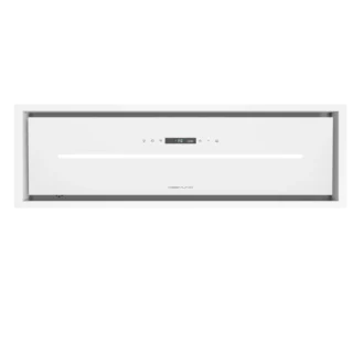 نمای روبرو هود مخفی دیموند H808W شیشه سفید التراکلیر